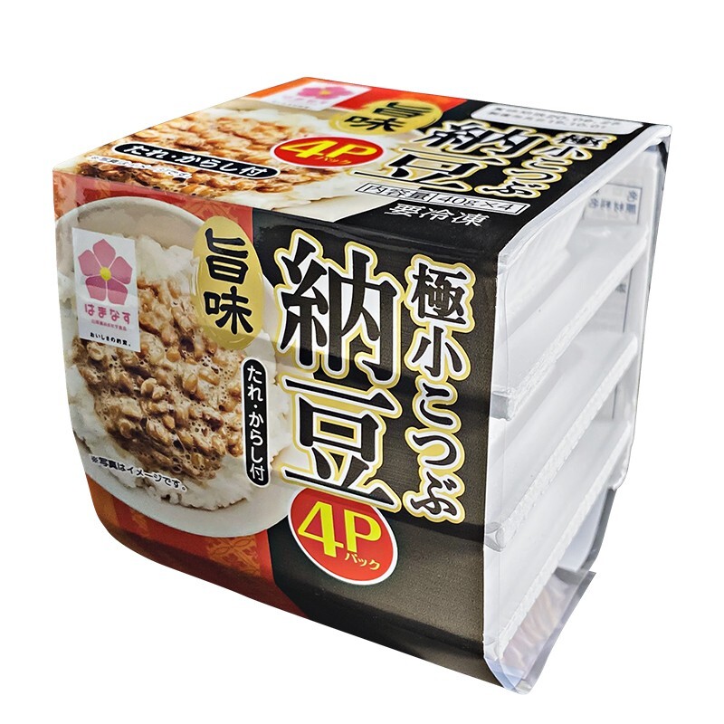 滨莉 北昀 滨莉 北海道纳豆4盒(178.8g*1)日本原装进口 解冻即食 健康轻食 12.16元