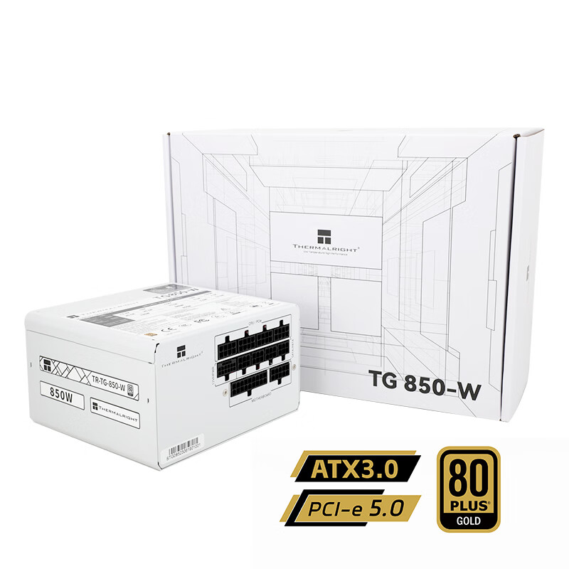 利民 TR-TG850-W 金牌（90%）全模组ATX电源 850W 459元