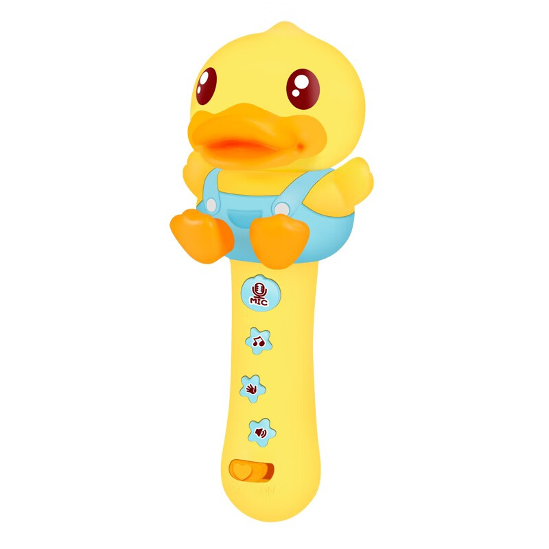 B.Duck 儿童话筒玩具灯光麦克风宝宝音乐卡拉0K唱歌机互动早教启蒙 23.33元（