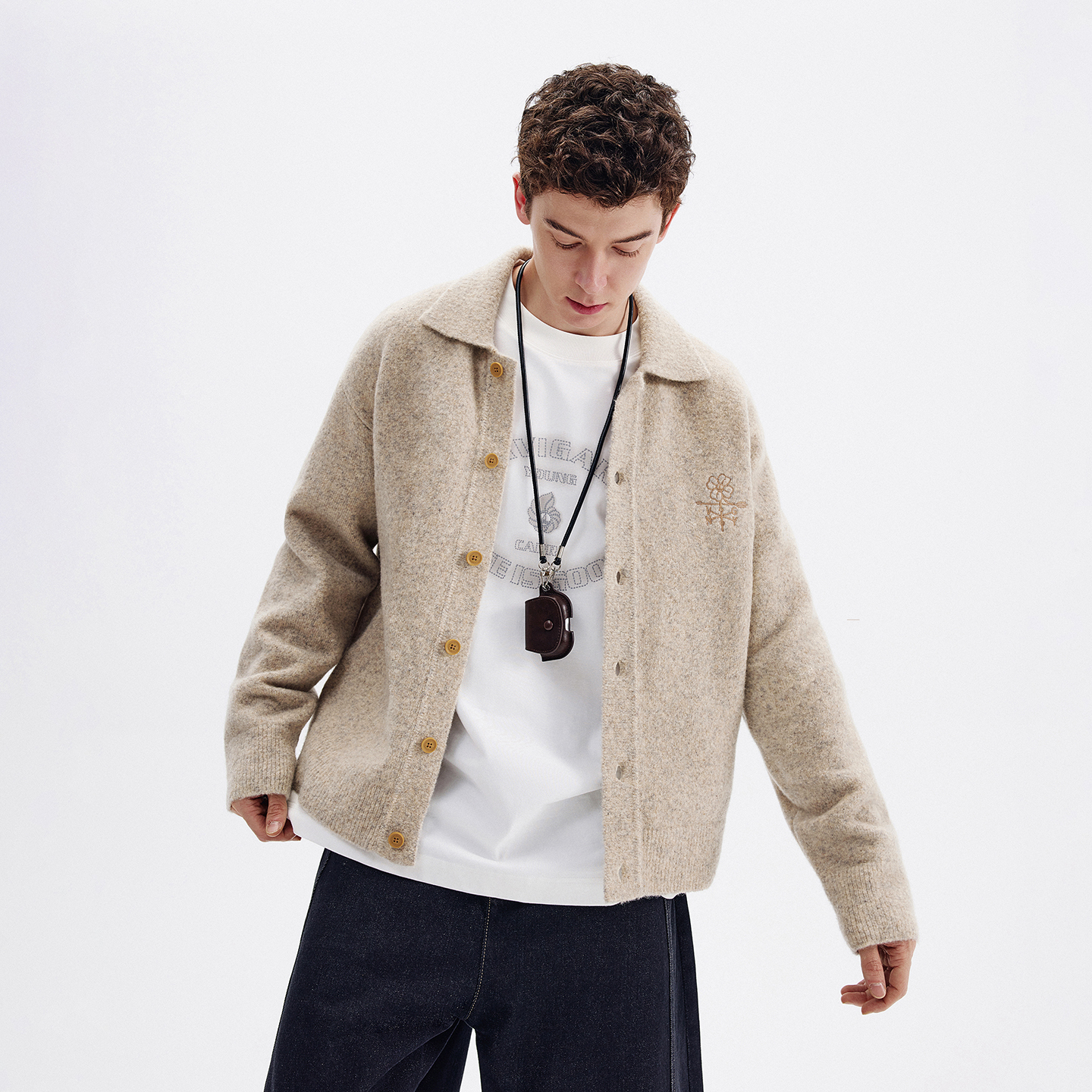 NVG·YOUNG NAVIGARE意大利小帆船羊毛开衫外毛衣男女同款 417.57元