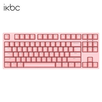 ikbc C200 87键 有线机械键盘 正刻 粉色 Cherry青轴 无光 299元（需用券）