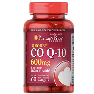 【含税直邮】Puritans Pride 普丽普莱 Q-Sorb CoQ10 软胶囊，600mg，60粒 到手约￥194