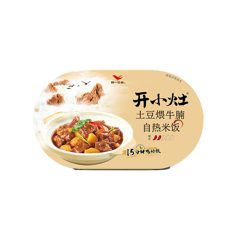开小灶 土豆煨牛腩 盒装 271g*1盒自热米饭 10.68元