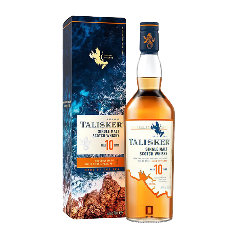 PLUS会员、京东百亿补贴:泰斯卡 Talisker 单一麦芽苏格兰威士忌 10年700mL1瓶 207