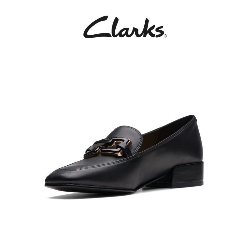 Clarks 其乐 女鞋赛伦系列女鞋春夏乐福鞋通勤休闲方根舒适单鞋女 616.51元（