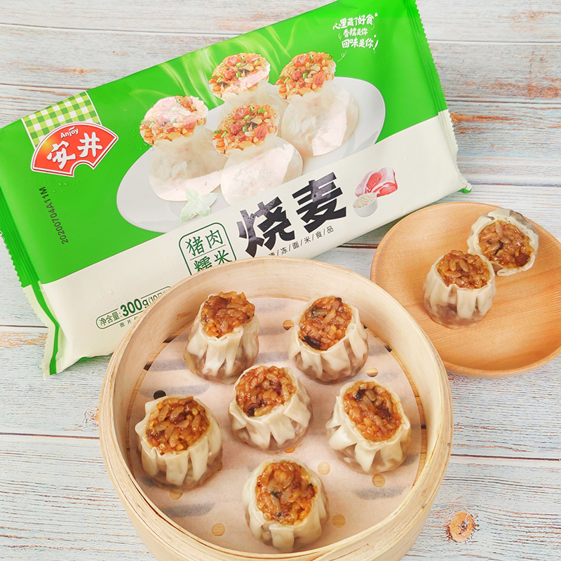 安井 早餐 300g猪肉糯米烧麦10只/袋（任选8件） 7.38元