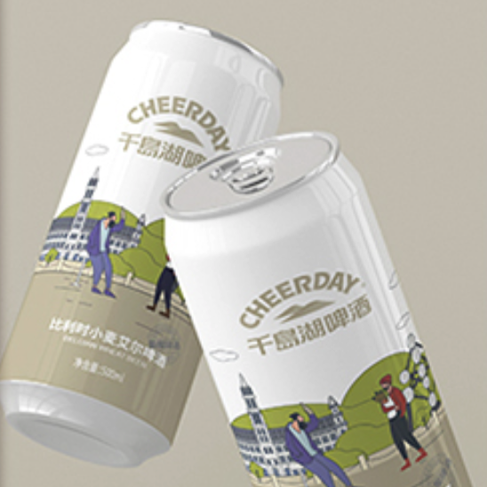 千岛湖啤酒 千島湖啤酒（CHEERDAY）小麦精酿白啤酒11度 500ml*12听比利时风味