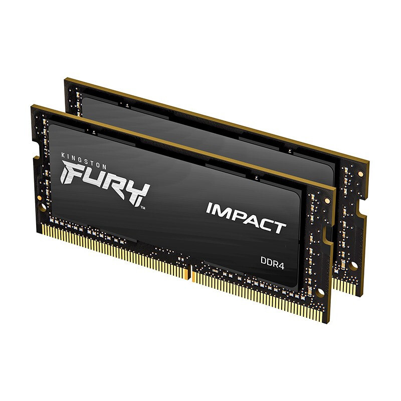 金士顿 FURY 32GB(16G×2)套装 DDR4 3200 笔记本内存条 Impact风暴系列 骇客神条 376.9