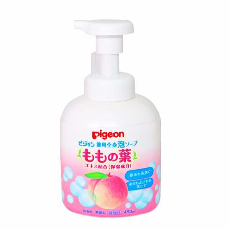 Pigeon 贝亲 温和保湿桃叶婴儿洗发沐浴露 日版 450ml 29.4元（需用券）