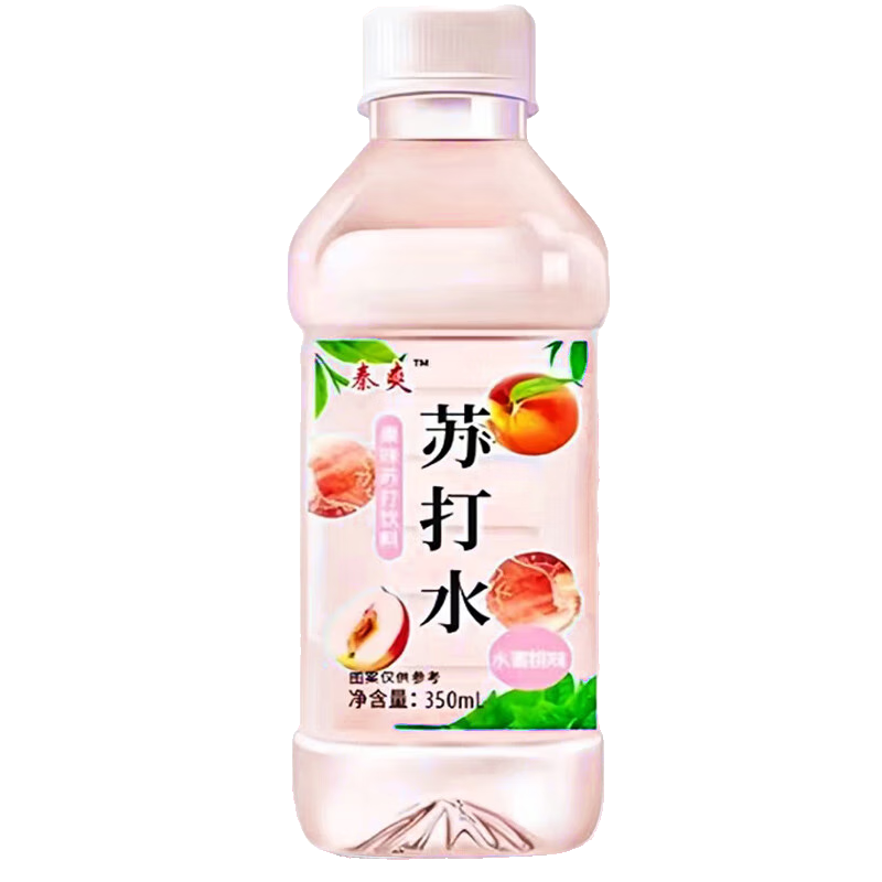 秦爽 无糖无汽苏打水 随机口味 350ml*1瓶 1元包邮（需试用）