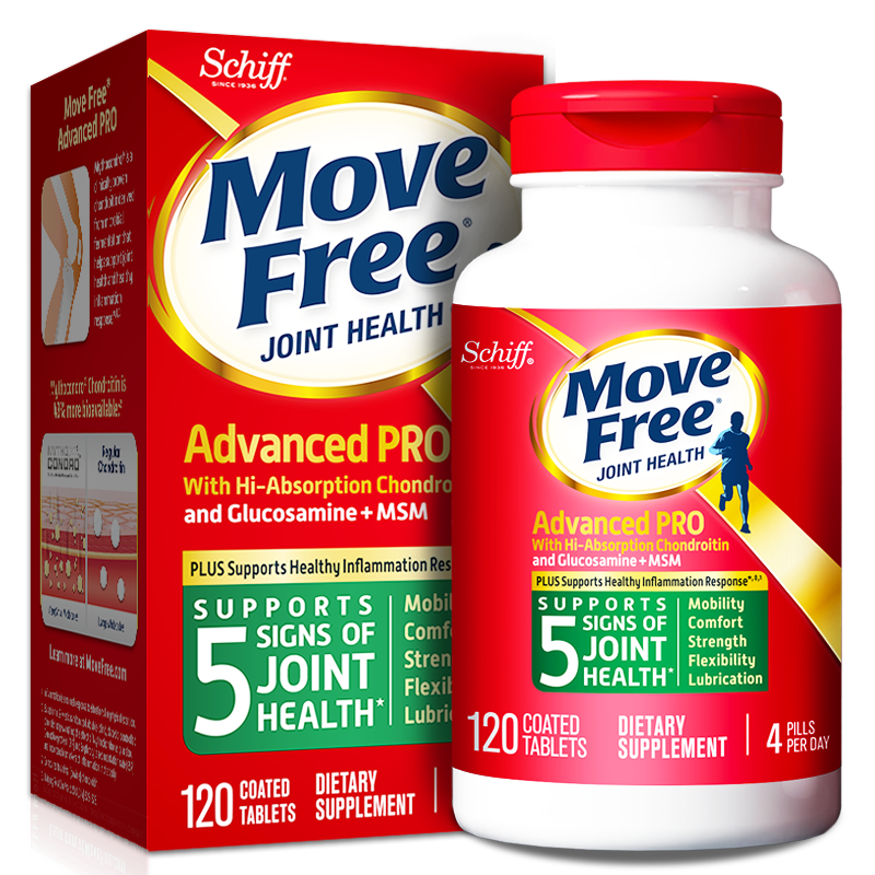 Move Free 益节 金装氨糖软骨素钙片 120粒 359元（需领券）