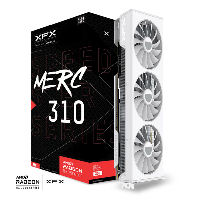 XFX 讯景 AMD RADEON RX 7900 XT 20GB 雪狼 白色显卡 4339元（需用券）