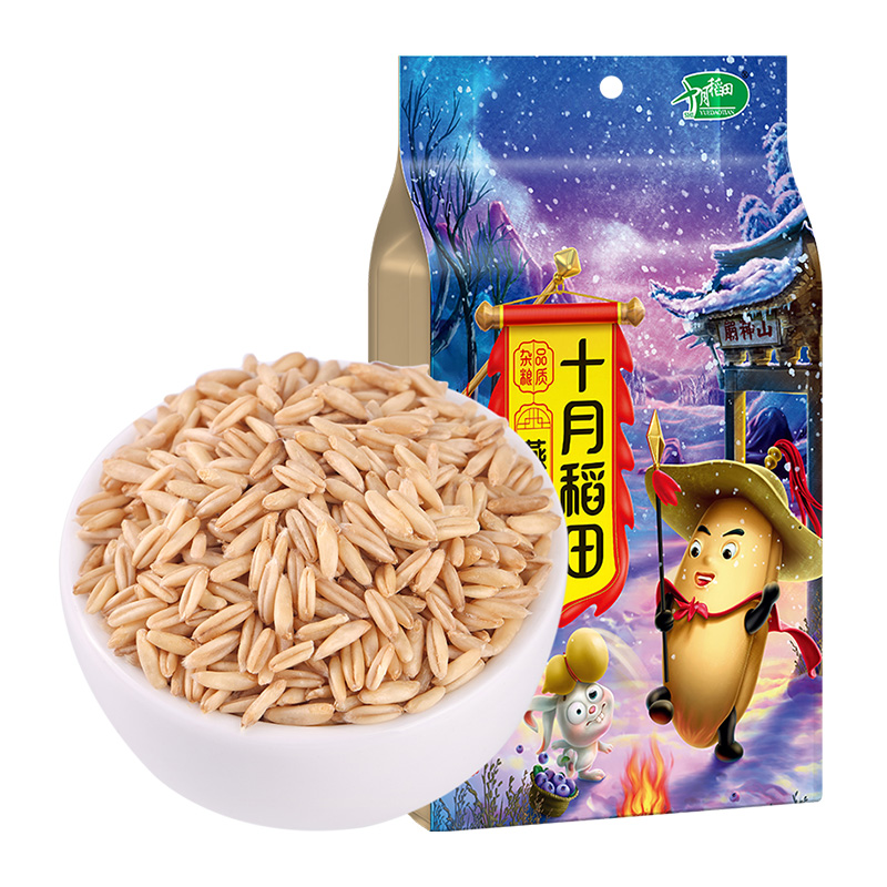 SHI YUE DAO TIAN 十月稻田 燕麦米1kg五谷杂粮东北粗粮 胚芽小米黑米粥黑芝麻燕