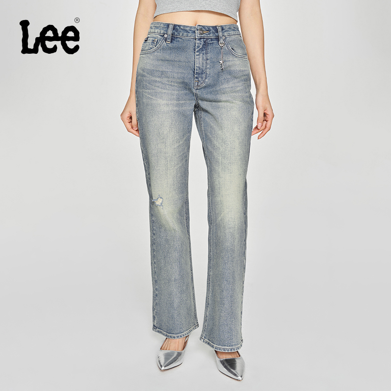 GU Lee 早春新品 女士牛仔裤 LWB100427207641A08035 664.1元