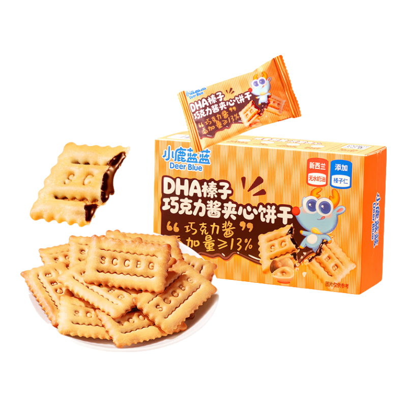 小鹿蓝蓝 高钙含铁 儿童饼干 8.08元（需买2件，需用券）