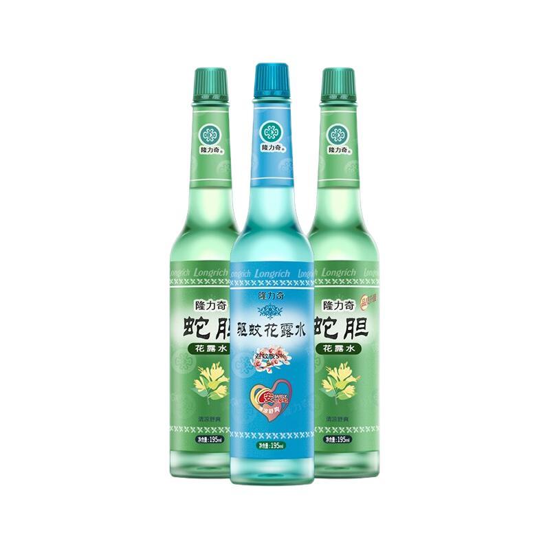 隆力奇 蛇胆驱蚊止痒花露水 195ml*3支+护手霜100g 14.51元（需用券）