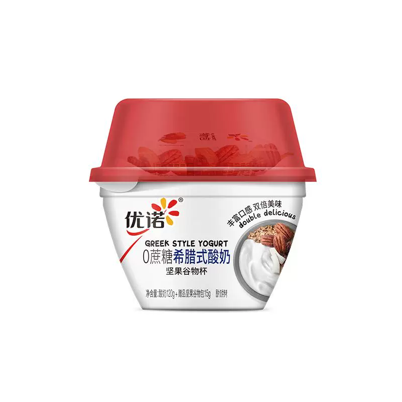 yoplait 优诺 希腊式酸奶坚果谷物杯120g*8杯 ￥84