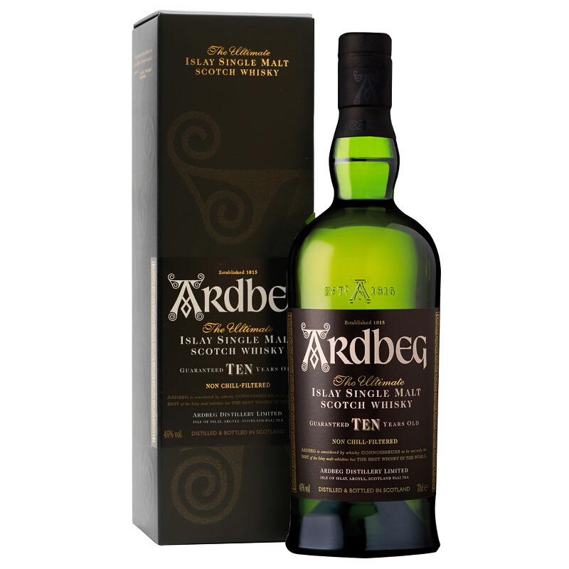 Ardbeg 雅柏 阿贝 10年 单一麦芽 苏格兰威士忌 46%vol 700ml 285.91元（需用券）