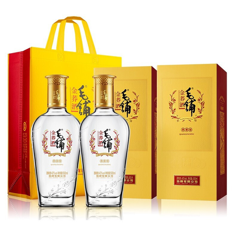 MAO PU 毛铺 劲牌 毛铺苦荞酒 42度 500mL 2瓶 130元（需用券）