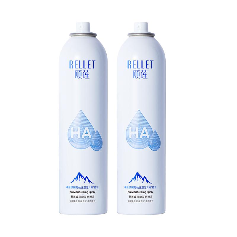 移动端、京东百亿补贴：Rellet 玻尿酸补水喷雾爽肤水300ml*2（2瓶装） 38.71元