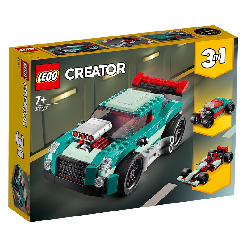 LEGO 乐高 积木玩具 创意三合一 31127 街头赛车 134.1元