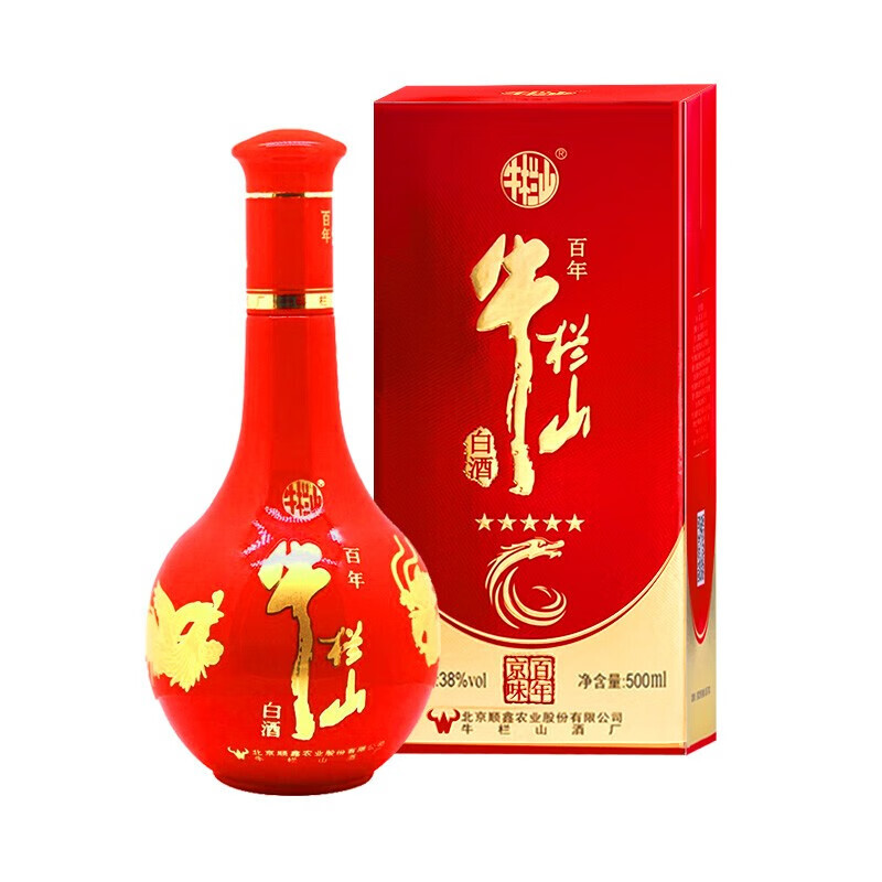 牛栏山百年京味清香型白酒整箱装500ml6瓶299元需用券