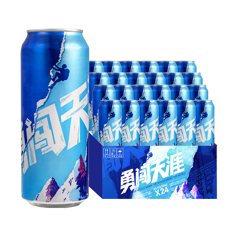 移动端：SNOWBEER 雪花 勇闯天涯啤酒 500ml*24听 92元