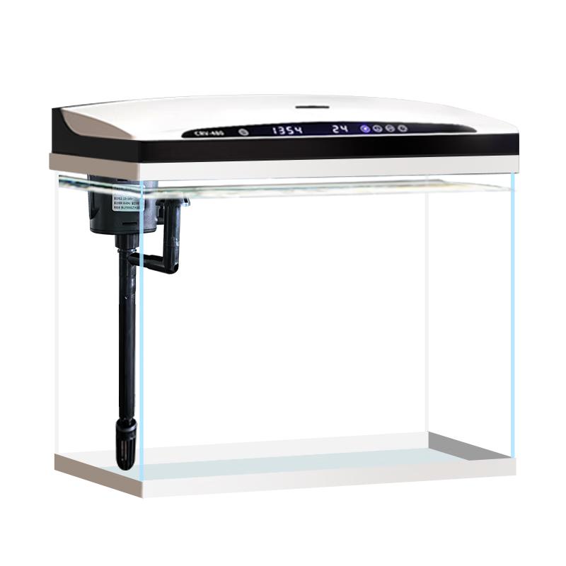 长锐 鱼缸一体缸自循环免换水家用客厅桌面小型金鱼缸超白玻璃养鱼缸 超