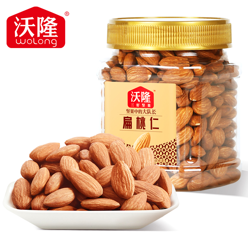 wolong 沃隆 原味扁桃仁 250g 22元（需买2件，需用券）