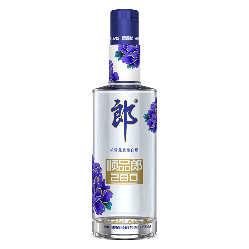 LANGJIU 郎酒 蓝顺 顺品280 45%vol 兼香型白酒 280mL 单瓶装 23.17元（需买6件，共13