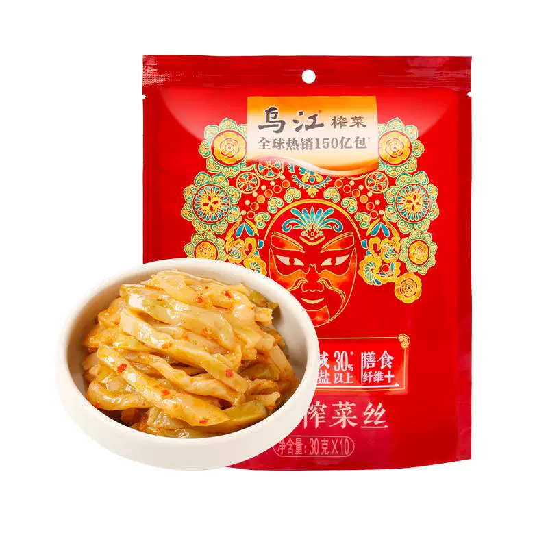 乌江 榨菜丝 多口味 30g*10袋 ￥6.31