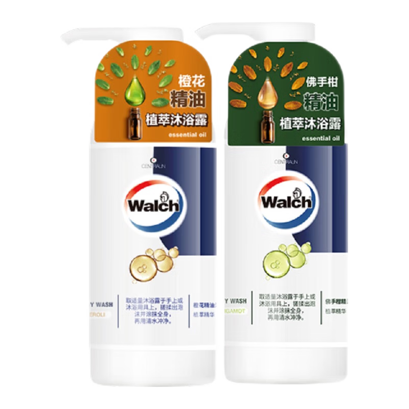 威露士 精油沐浴露(佛手柑+橙花香)450ml*2瓶滋润保湿男女喜爱 32.9元