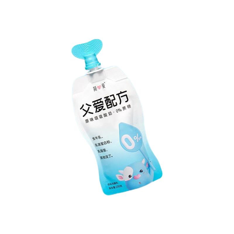 simplelove 简爱 父爱配方儿童酸奶果蔬益生菌宝宝零食 0%蔗糖-原味100g*10袋赠