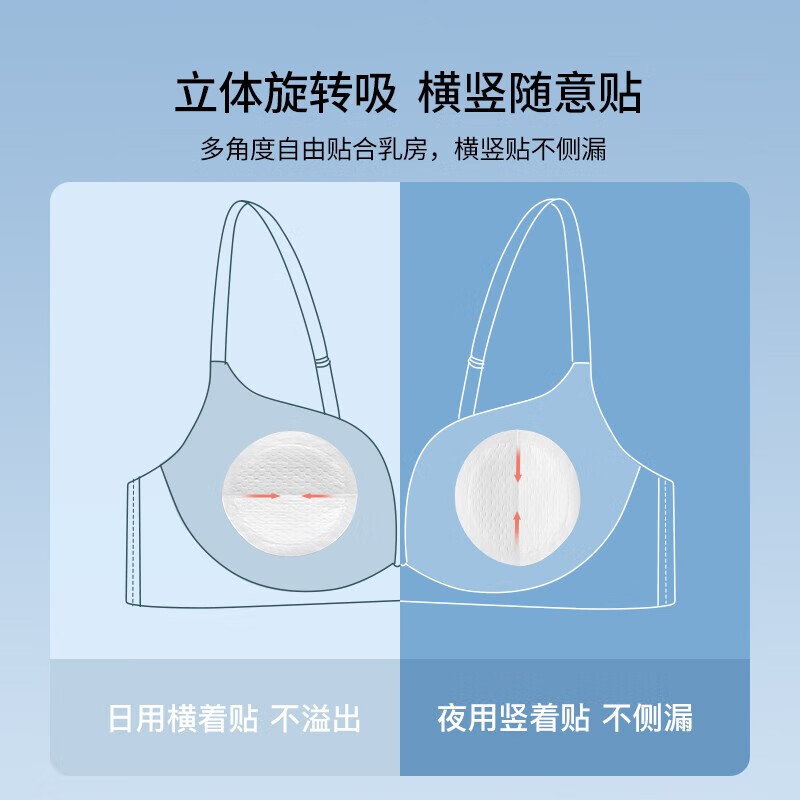 EMXEE 嫚熙 孕妇产后一次性防溢乳垫 100片袋装【强力吸收】 26.9元