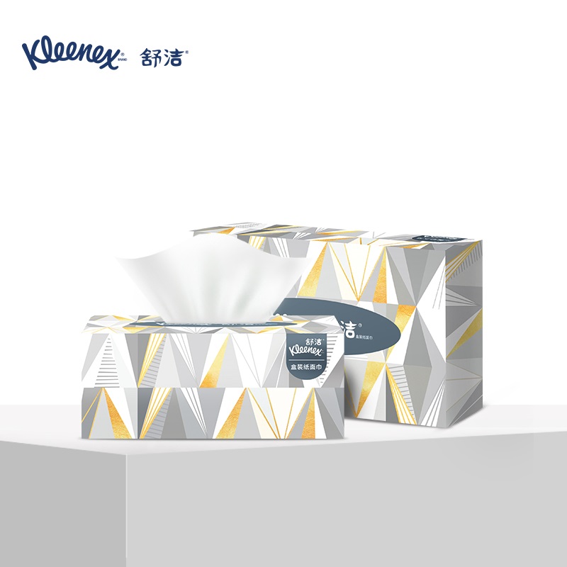 Kleenex 舒洁 抽纸 面巾纸150张/盒 36盒/箱 商用家用柔韧亲肤 0223-40整箱高档盒