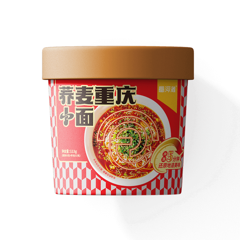 悬河滩 免煮荞麦重庆小面 113g*2桶 ￥6.9