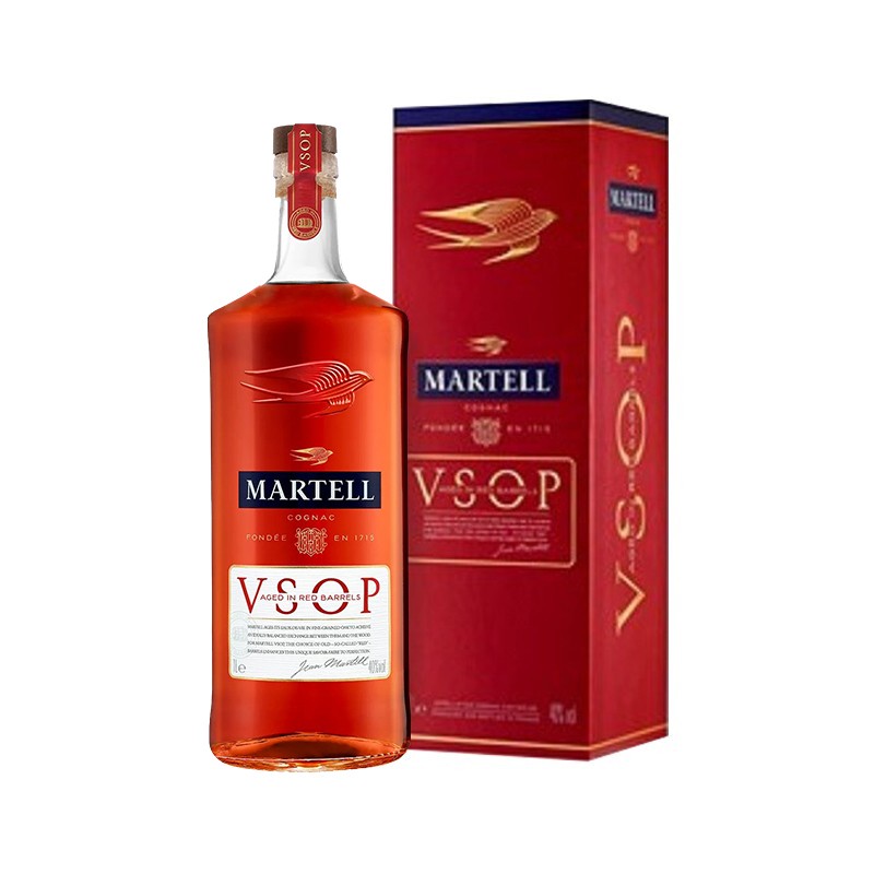 MARTELL 马爹利 vsop赤木 干邑白兰地 40%vol 1000ml 360.05元