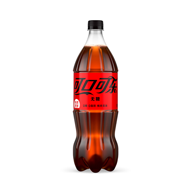 可口可乐 Coca-Cola 零度可乐无糖零卡碳酸饮料 1.25L*12瓶 25.36元（需用券）