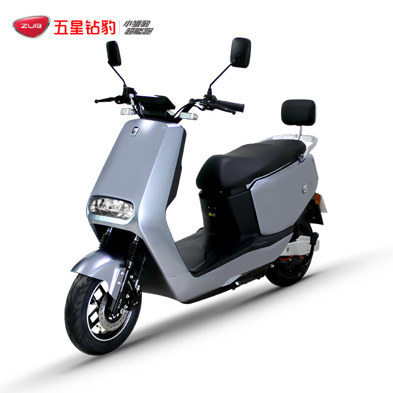 ZUB 五星钻豹 电动轻便摩托车72V20AH N1 铂光晶灰/合金白 2399元（需用券）