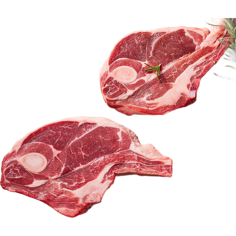 1号会员店 澳洲原切精修羔羊肩排 净重2斤*2件 59.66元/件（返卡15.49元后共119.