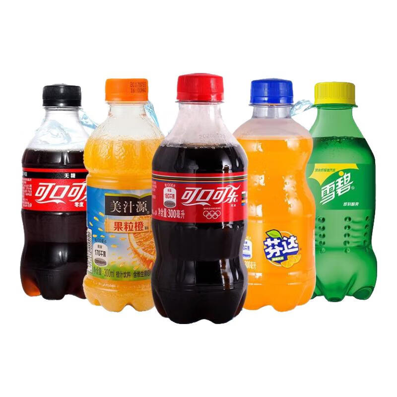 Coca-Cola 可口可乐 可选规格300ml/瓶瓶装 可口可乐小瓶碳酸饮料批发聚会 可口