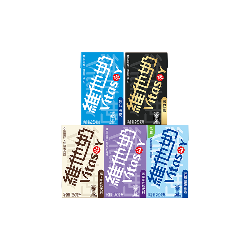 维他奶 多口味豆奶和豆奶饮料组合 250ml*30盒 62.51元