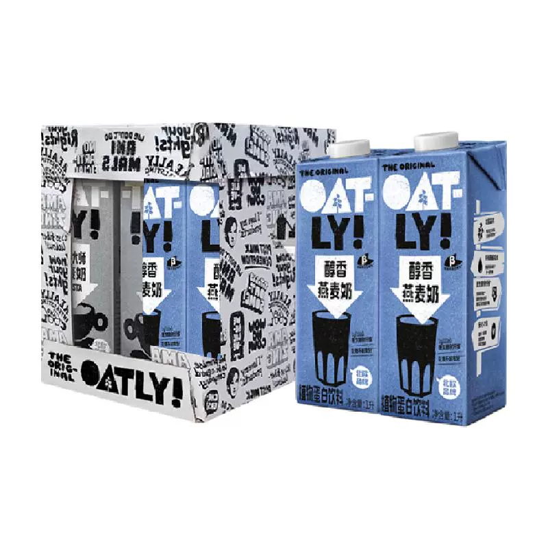 OATLY 噢麦力 醇香燕麦奶 原味 250ML*18 ￥76