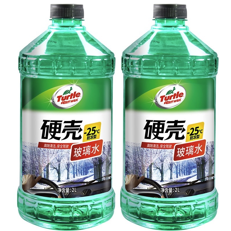 Turtle Wax 龟牌 硬壳 G-4092DA 液体玻璃水 -25℃ 2L*2瓶 24元