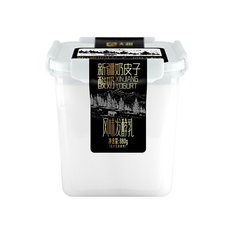 天润 X 新疆奶皮子桶装酸奶低温风味发酵乳 880g*1 16.27元（需买3件，需用券