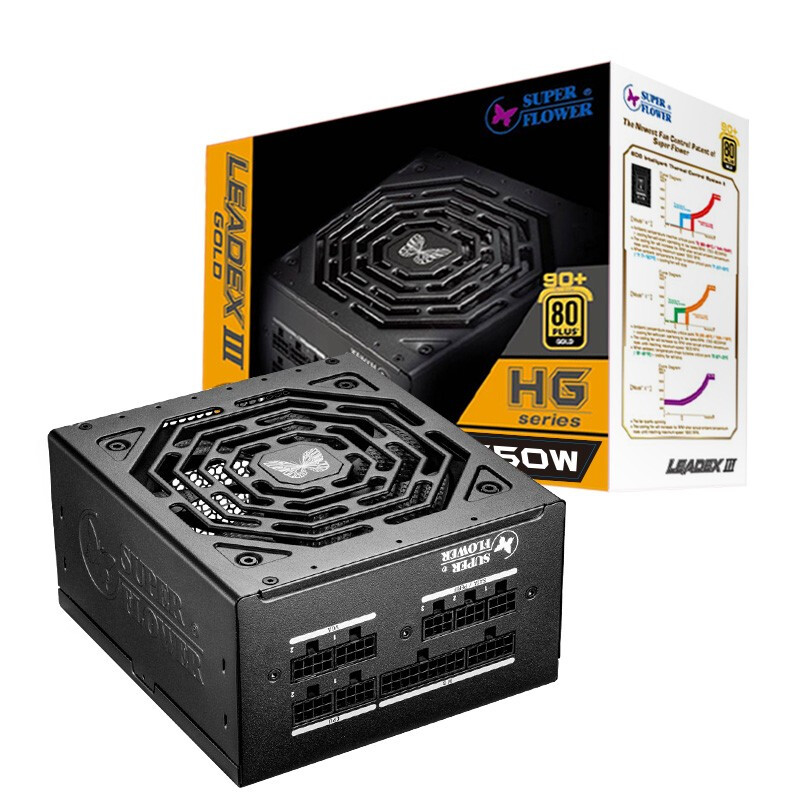 振华 LEADEX III HG 金牌（90%）全模组ATX电源 650W 619元