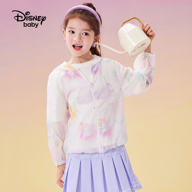 Disney 迪士尼 童装儿童防晒衣外套皮肤衣 彩色晕染爱丽丝-女童 130cm 49.9元（
