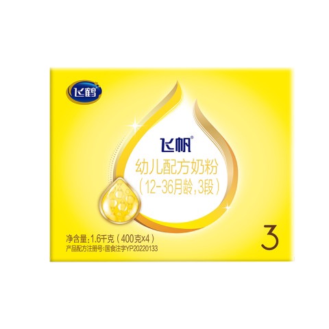飞鹤 幼儿配方奶粉 3段 1600g 4盒 440元