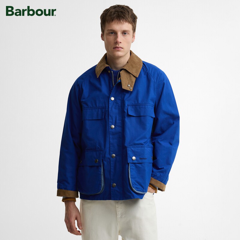 Barbour 【联名无蜡】Paul Smith联名无蜡夹克 英伦休闲外套 MCA1126 3423元