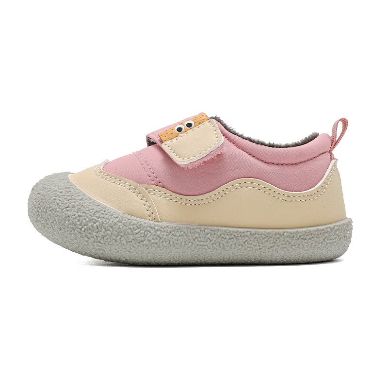 TOPSTAR 软底儿童冬季加绒男女童魔术贴休闲鞋 粉色 69元（需用券）